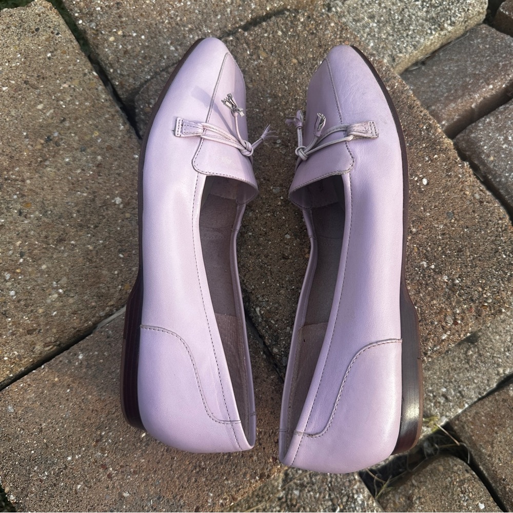 Women's Lilac Slip-On Loafers - Comfortable Casual Flats - Picture 8 of 10